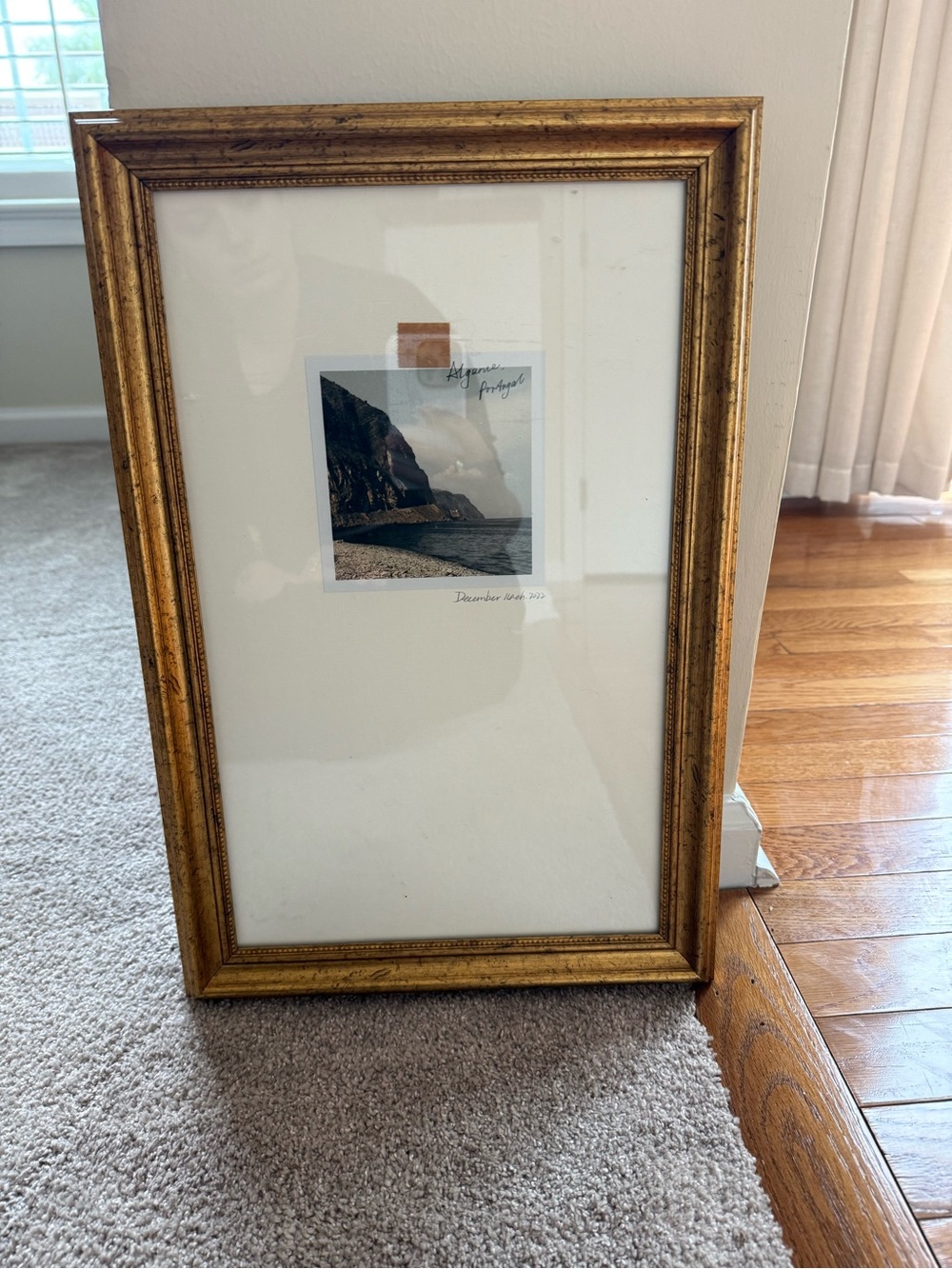 Threshold Gold Framed Coastal Print
